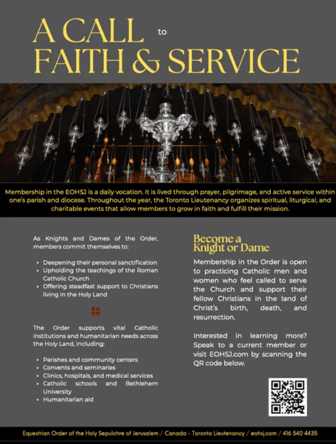 The Friends of the Order brochure, back